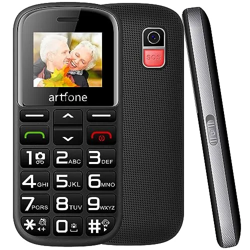Retoo Seniorenhandy mit großen Tasten - Handys ohne Vertrag mit großen, komfortablen Tasten und SOS Notruftaste, ideal für Senioren. Langlebiger 1400 mAh Akku für bis zu 300 Stunden Standby. Einfach zu bedienen und sicher!
