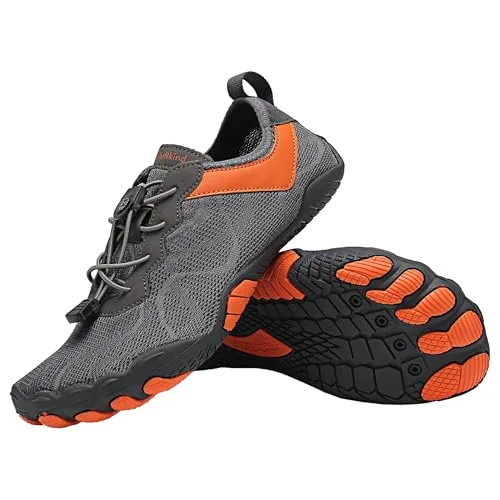 Freiluftkind Das Original – Kokoda rutschfeste Barfußschuhe (Dunkelgrau/Größe EU 44) – Der perfekte Barfußschuh für Dein Abenteuer – Barfusslaufschuhe Barfuss Schuhe Barefoot Shoes