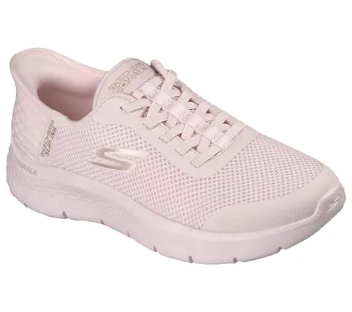 SKECHERS GO WALK FLEX GRAND ENTRY Rosa – Slip-On Damenschuhe - Stylische und bequeme Slip-On Schuhe für Damen, ideal für den Alltag. Der leichte Synthetik-Materialmix sorgt für hohen Tragekomfort ohne Schnürsenkel. Perfekt für entspannte Stunden!