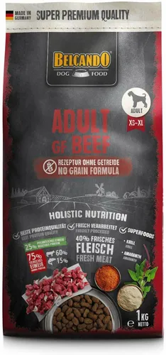 Belcando Adult GF Beef / Rind 1 Kg  getreidefreies Hundefutter Trockenfutter