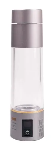 Mobiler High-Performance Wasserstoff- Booster - 4000 ppb - Elektrolyse-Technologie - kompakt, leistungsstark, revolutionär - Wasserstoff Generator - H2-Gehalt - BPA-frei - Ersatzflasche, Ladekabel
