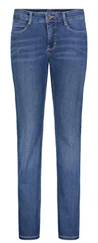 MAC Jeans Damen Dream Jeans, Blau, 38W / 34L - Jeans mit farblich angepassten Nähten, hoher Stretchanteil für optimale Bewegungsfreiheit und perfekten Sitz.