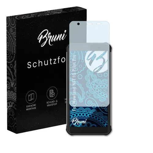 Bruni 2x Folie für Newland NFT10 Pilot Pro Schutzfolie Displayschutzfolie