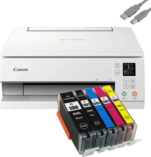 Canon Pixma TS6351 Multifunktionsdrucker - Drucker, Scanner, Kopierer mit Duplexfunktion und WLAN-Konnektivität, ideal für Zuhause oder das Büro.