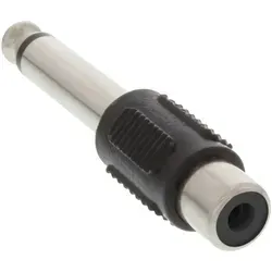 Inline® Audio Adapter, 6,3mm Klinke Stecker auf Cinch Buchse, Mono