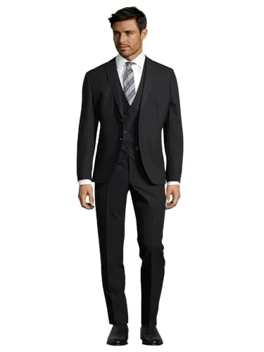 Steffen Klein Anzug 3-teilig mit Weste - Eleganter 3-teiliges Slim-Fit Anzugset von Steffen Klein. Bestehend aus Sakko, Hose und Weste. Vielseitig tragbar und ideal für besondere Anlässe. Hochwertige Materialien sorgen für optimalen Tragekomfort.