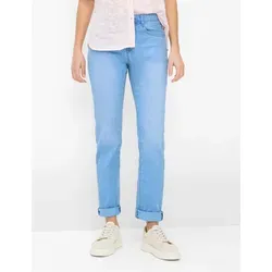 Brax Damen Five-Pocket-Hose Style CAROLA USED LIGHT BLUE, hellblau, Gr. 42 - Stylische Five-Pocket-Jeans für einen modernen Look, ideal für den Alltag. Leicht und bequem im Feminine Fit.