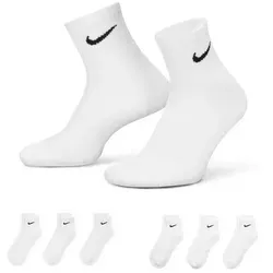 Nike Everyday Cushioned Ankle Sportsocken 6er Pack - Optimaler Tragekomfort - Herrensocken, 6er Pack mit dickem Terry-Sohle für zusätzlichen Komfort und Dri-FIT-Technologie für trockene Füße.