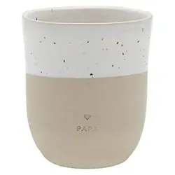 Eulenschnitt Becher "Papa" in Creme - 200 ml
