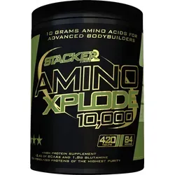 Stacker2 Amino Xplode 10,000 - Hochwertiger Aminosäuren-Mix - Sportnahrung mit 10.000 mg pharmazeutischen Aminosäuren pro Tag, zuckerfrei und ohne Füllstoffe für optimale Muskelregeneration und Wachstum.