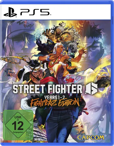 Street Fighter 6 Years 1-2 Fighters Edition – PS5 - Komplettpaket mit 8 DLC-Charakteren, Crossplay und exklusiven Extras. Ideal für Einsteiger und Wettkampfspieler, die sofort alle Inhalte erleben möchten.
