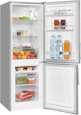 EXQUISIT Kühl/Gefrierkombi KGC233-60-HE-040D - Kühl-Gefrierkombination, 121L Kühl- und 52L Gefriervolumen, energieeffizient mit elektronischer Temperaturregelung und wechselbarem Türanschlag.