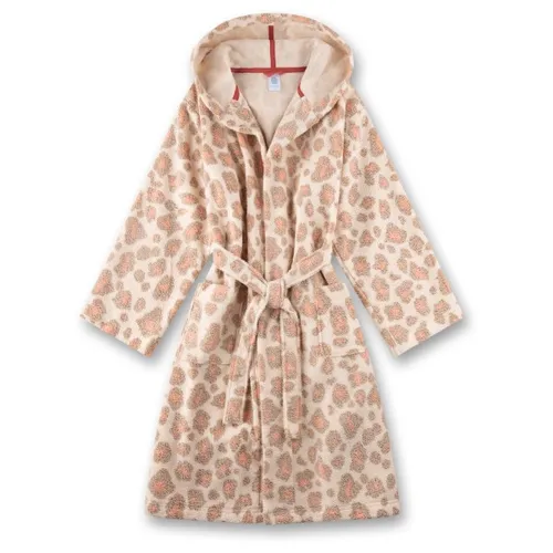 Sanetta Mädchen-Bademantel orange Leo-Print – Kuscheliger Komfort für Kinder - Hochwertiger Mädchen-Bademantel in orange mit Leo-Print. Ideal für Wärme und Gemütlichkeit nach dem Baden, mit verstellbarem Gürtel für individuelle Passform. Perfekt für den täglichen Gebrauch und als Geschenk.