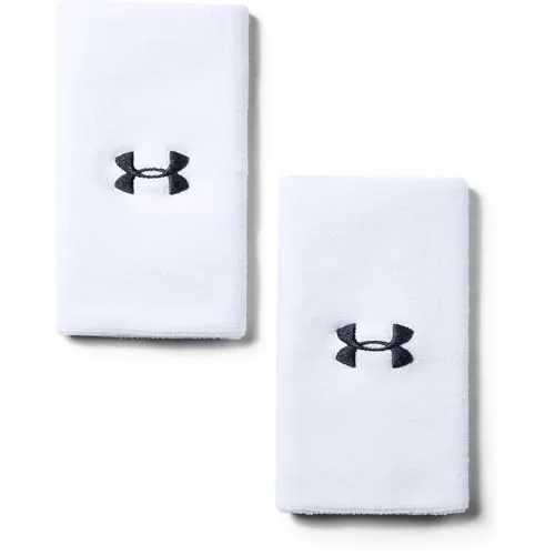 Under Armour Unisex UA 6'' Performance Wristband, schweißableitendes Fitnessband, flexibles Schweißband mit Logo