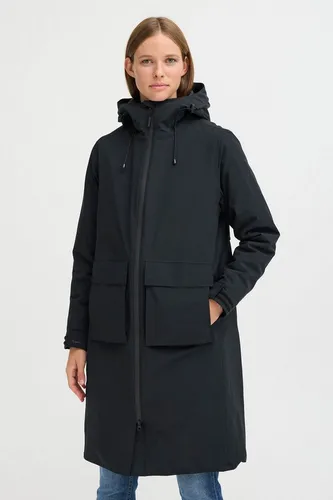 North Bend Wintermantel NBKarina W-PRO 15.000 schwarz Größe 40 - Sportlicher Wintermantel mit W-PRO 15.000 wasserdichter Beschichtung, ideal für kalte Tage. Hochschließender Kragen und regulierbare Kapuze sorgen für optimalen Schutz.