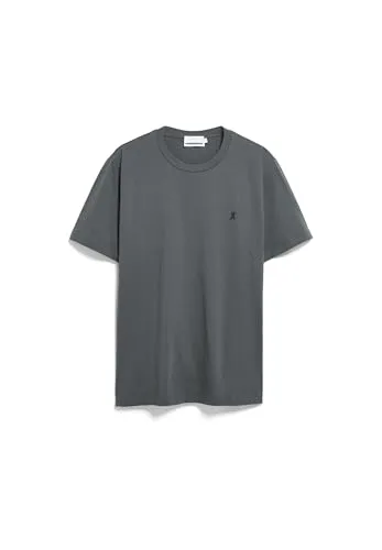 ARMEDANGELS Herren T-Shirt aus Bio-Baumwolle JAAMES Regular Fit Space Steel S
