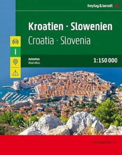 Kroatien - Slowenien, Autoatlas 1:150.000: Superatlas (freytag & berndt Autoatlanten)