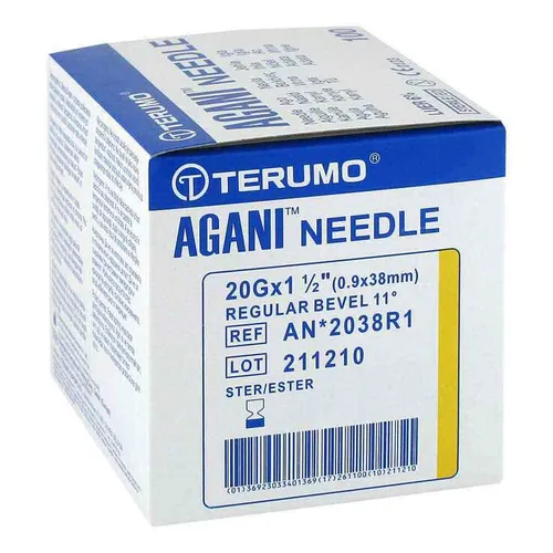 Agani Kanüle 20 G 38 mm gelb Inhalt: 100 St