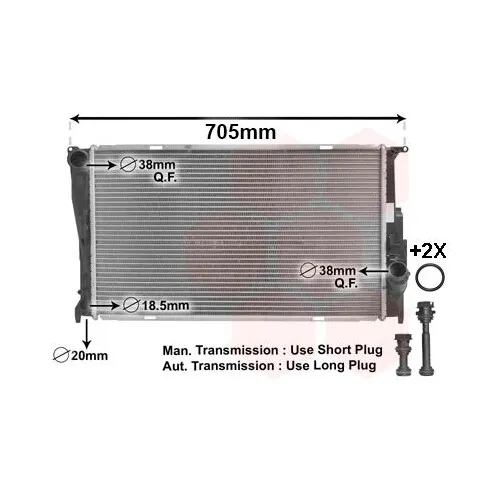 Van Wezel Kühler, Motorkühlung IR PLUS 06002293 - Autoteile für optimale Motorkühlung, sorgt für effiziente Wärmeabfuhr und schützt den Motor vor Überhitzung.