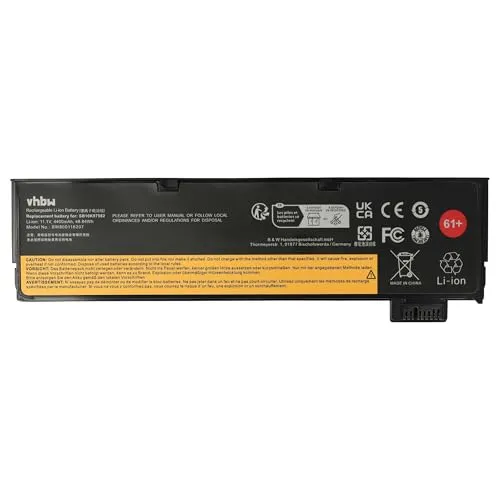 vhbw Akku kompatibel mit Lenovo ThinkPad T480 (20L**), T470 (20J**), T570 (20J**), T570 (20H**) Notebook (4400 mAh, 11,1 V, Li-Ion)