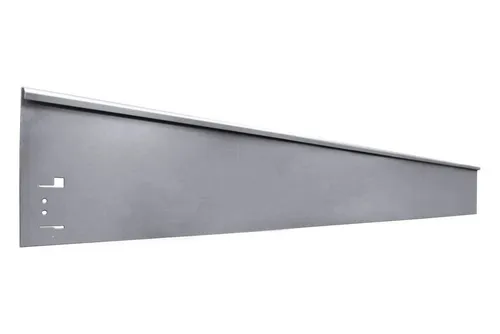Boni-Shop Rasenkante Rasenkanten Metall Höhe 13.5-18.5 cm Länge 120 cm, Beeteinfassung, Beetumrandung, Beetbegrenzungen, Farbe: Verzinkt, Größe: 1 Stück 18.5