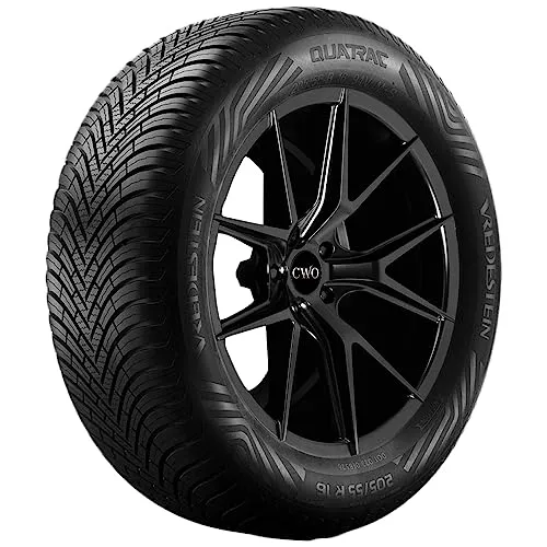 VREDESTEIN QUATRAC 175/55 R15 77T M+S Ganzjahresreifen - Ganzjahresreifen für PKW mit exzellenter Nasshaftung (Klasse B) und Geschwindigkeitsindex T (bis 190 km/h) - ideal für sicheres Fahren bei jedem Wetter.