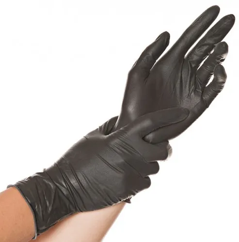 HYGOSTAR Latex Handschuh "DIABLO" HYGOSTAR XL schwarz 100 Stück