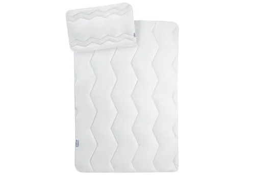 SEI Design Kinderbettdecke + Microfaserkissen Nordic 100x135 + 40x60 - Microfaserbettdecken – Hautfreundliches Set für einen erholsamen Babyschlaf, ideal für Allergiker, maschinenwaschbar und ganzjährig bequem.