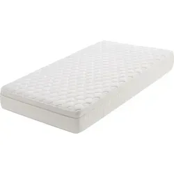 Moonia Matratze Box Spring Premier 80x190 cm - Weiß - Die Box Spring Premier Matratze kombiniert modernste Visco-Schaum- und Taschenfederkern-Technologie für optimalen Schlafkomfort. Mit 235 Federn pro m² passt sie sich individuell an und sorgt für hervorragende Luftzirkulation.