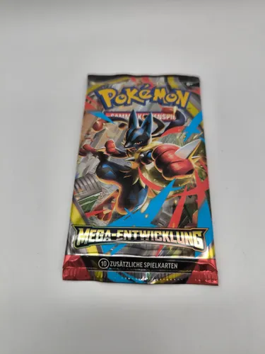 Pokémon Sammelkarten Mega Entwicklung Boosterpack - TCG Sets, bietet spannende Mega Entwicklungen für Sammler und Spieler, ideal für alle Pokémon-Fans ab 6 Jahren.