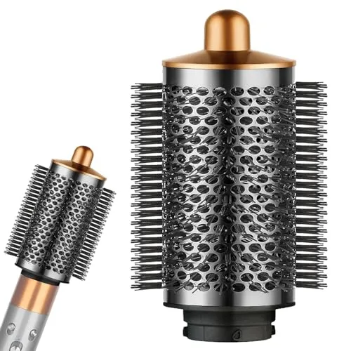 chuancheng Verbesserte große, runde Volumenbürste für Dyson Airwrap - Große runde Volumenbürste für Dyson Airwrap – ideal für schnelles Trocknen und Volumen. Hergestellt aus langlebigen Materialien, einfach zu installieren und perfekt für vielseitiges Styling.