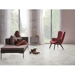 Check Vinylboden Matt-Fliesen > 2151 Windeck;2152 Heisiek;2153 Rahdener;2154 Marbach <, Klick Vinyl in Fliesenoptik XL, inkl. Trittschalldämmung, In 1 Packung: 6 Paneele - 2,341m2, 1 Packung: 6 Paneele - 2,341m2 grau