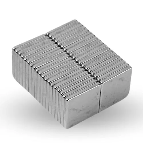 STRONG MAGNETS Neodym Würfel-Magnet - Extra stark - 20 Stück - 10mm x 10mm x 1,2mm - Für Magnettafel, Kühlschrank, Whiteboard, Pinnwand, Büro
