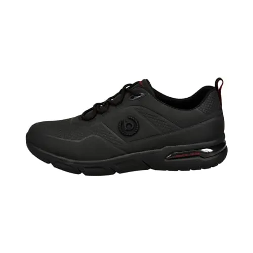 bugatti Herren Low-Top Sneaker - Schwarz, 46 EU / 11 UK - Herren-Sneaker mit normaler Weite und Schnürsenkelverschluss, ideal für Freizeit und Alltag.