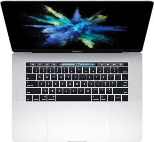 Apple MacBook Pro mit 2.2GHz Intel Core i7 (15-Zoll, 16GB RAM, 1TB SSD Kapazität) (QWERTY English) Silber (Generalüberholt) 2018