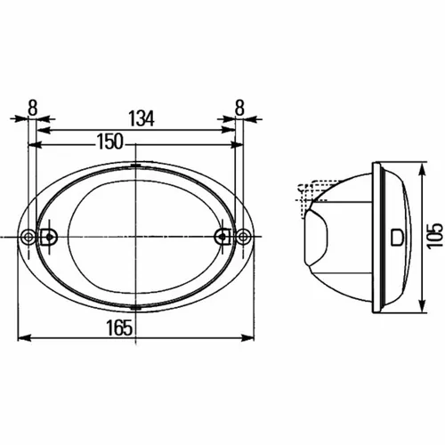 Blinkleuchte HELLA 2BA 343 130-547 - Sonstige, Halogen Blinklicht für rechtsseitigen Einbau, inklusive Glühlampe und ECE/SAE Prüfzeichen, ideal für zuverlässige Sichtbarkeit im Straßenverkehr.