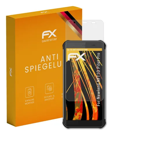 atFoliX 2x Panzerfolie für Newland NFT10 Pilot Pro Schutzfolie matt&stoßfest