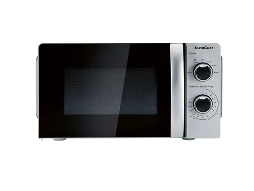 SILVERCREST® KITCHEN TOOLS Mikrowelle SMW 700 D3, 17 l - Mikrowelle mit 6 Leistungsstufen und 30-Minuten-Timer für einfaches Erhitzen und Auftauen. Kompakt und freistehend, ideal für jede Küche.
