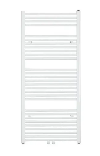 TTI Badheizkörper Montana Rocco BH 1320 x 600 cm - Moderner Handtuchheizkörper in flacher Ausführung, ideal für stilvolle Badezimmer. Bietet effiziente Wärme und Platz für Handtücher.