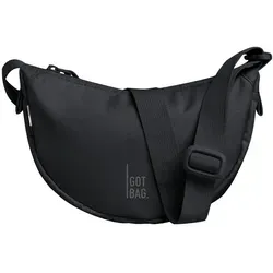 GOT BAG Umhängetasche MOON BAG MINI MONOCHROME black - Die GOT BAG MOON BAG MINI in elegantem Schwarz ist leicht und vielseitig. Mit einem Volumen von 1,3 Litern und einem verstellbaren Schultergurt ist sie ideal für den Alltag und unterwegs. Hergestellt aus recyceltem Material, bietet sie Nachhaltigkeit und Stil.