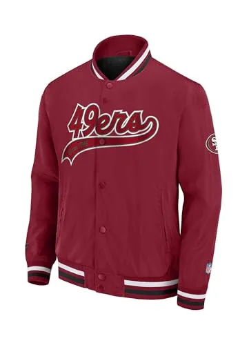 San Francisco 49ers NFL Sateen College Jacke - XXL - Sportfan Jacke mit großem Team-Schriftzug und Logo, hochwertig verarbeitet für optimalen Tragekomfort. Offizielles Lizenzprodukt der NFL - perfekt für Fans!