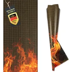 FireMat Antirutschmatte Gold Edition – feuerfeste Unterlage für Camping - Reißfeste Antirutschmatte (50 cm x 80 cm) für sicheres Camping. Ideal als Unterlage für Grill und Feuerstellen, sorgt für Stabilität und Sicherheit im Freien.