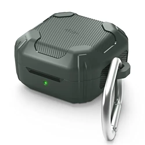 elago Armor Case Kompatibel mit Samsung Galaxy Buds FE (2023), Galaxy Buds2 Pro Hülle, Kompatibel mit Galaxy Buds2, Buds Pro Hülle, Kompatibel mit Galaxy Buds Live Hülle (Dunkelgrün)