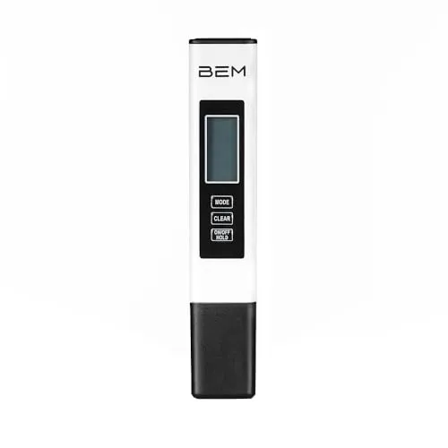 BEM Digitaler Wassertester TDS & EC mit Signaleffekt für die Trinkwasserqualität-Kontrolle