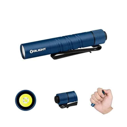 OLIGHT I3T 2 Mini Taschenlampe - Taschenlampen mit 200 Lumen Helligkeit, kompakt und leicht, ideal für Camping und Outdoor-Aktivitäten. Mit beidseitigem Taschenclip und robustem Aluminiumgehäuse.