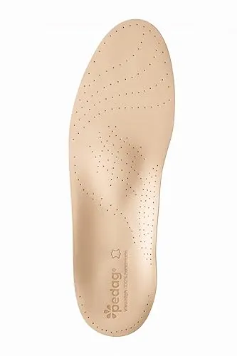 Pedag Viva High Einlegesohlen Größe 42 - Einlegesohlen mit semi-rigidem Support, ideal für hohe Fußgewölbe, bieten optimalen Komfort durch Mittelfußpolster und Fersenkissen.