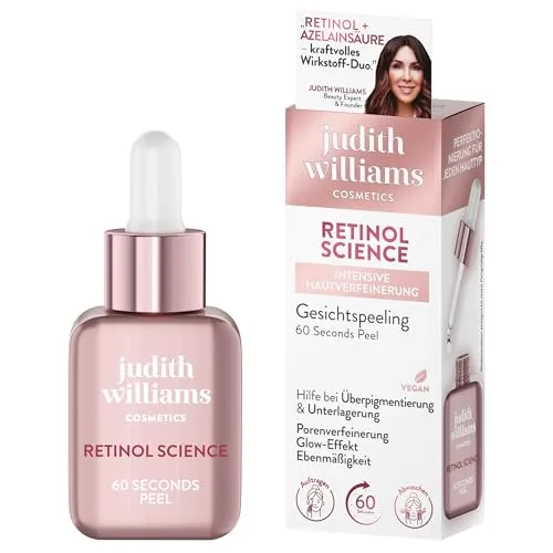 Judith Williams Cosmetics Retinol Science 60 Seconds Peel, Porenverfeinerung & Glow, gegen Pigmentflecken und Unterlagerungen, 30 ml