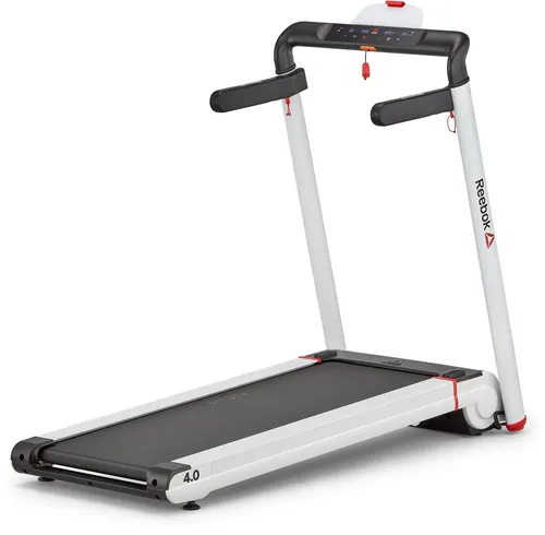 Laufband REEBOK i-Run 4.0 - Klappbar & Gelenkschonend - Laufband für Zuhause mit 12 Trainingsprogrammen und innovativem Faltmechanismus. Ideal für platzsparendes Training, max. 16 km/h, gelenkschonende Dämpfung.