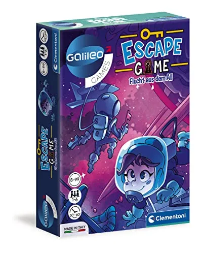 Clementoni® Spiel Galileo, Escape Game Flucht aus dem All, Detektivspiel, Made in Europe
