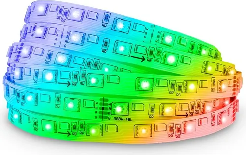 Briloner LED Strip 5m, Fernbedienung, Dimmbar, Selbstklebend, RGB Farbwechsel, Weiß, 500 x 1 cm